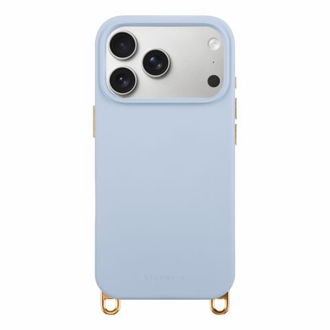 Selencia Rivièra Backcover mit MagSafe mit abnehmbaren Haken Apple iPhone 17 Pro Max - Powder Blue