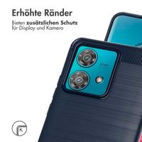 imoshion Brushed Back Cover für das Motorola Edge 40 Neo - Dunkelblau