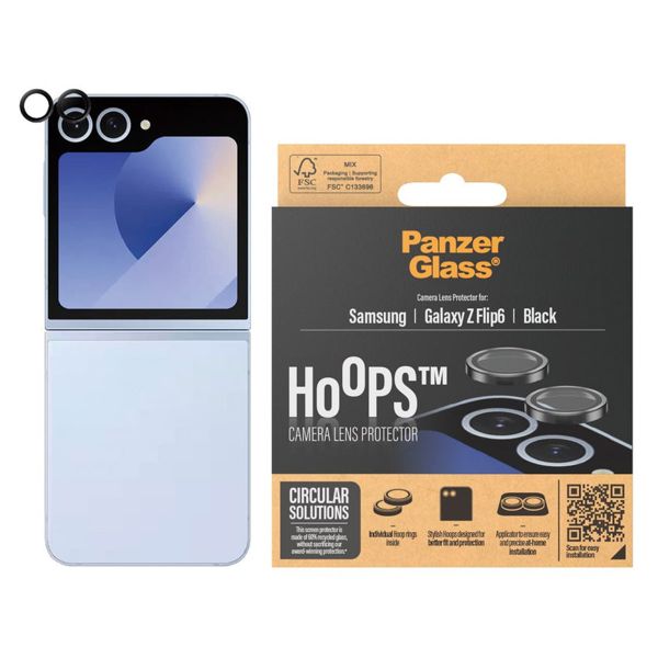 PanzerGlass Kameraprotektor Hoops Optic Rings für das Samsung Galaxy Z Flip 6