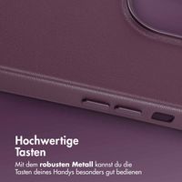 Accezz MagSafe Leather Backcover für das iPhone 14 Pro Max - Heath Purple