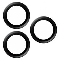 PanzerGlass Kameraprotektor Hoops Optic Rings für das Apple iPhone 15 Pro / 15 Pro Max - Black Titanium