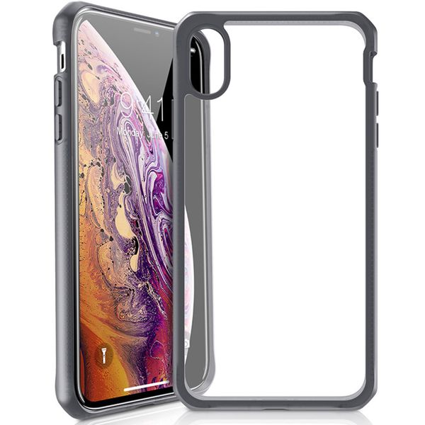 Itskins Hybrid MKII Backcover iPhone Xs / X - Schwarz / Transparent