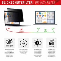 Displex Privacy Safe magnetische Bildschirmschutz für universelle Laptops mit 15,6 Zoll (16:9) Bildschirm