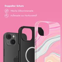 Selencia Vivid Tough Back Cover mit MagSafe für das iPhone 14 - Pastel Lipstick Marble