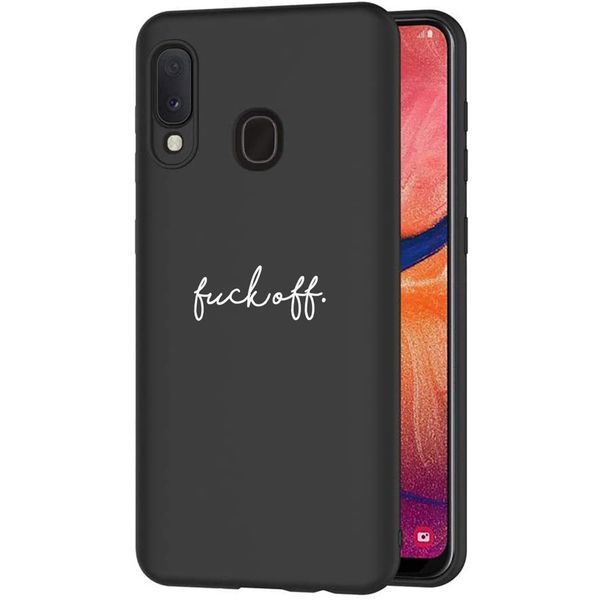 imoshion Design Hülle Samsung Galaxy A20e - Fuck Off - Schwarz