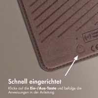 Accezz Magnetische Leder-Wallet mit Standfunktion - Geeignet für Apple Find My - Coffee Brown