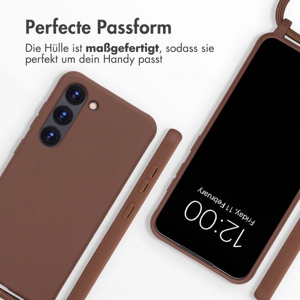 imoshion SilikonHülle mit Band Samsung Galaxy S23 - Braun