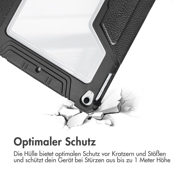 Accezz Rugged Trifold Klapphülle Apple iPad 11 (2025) 11 Zoll A16 / iPad 10 (2022) 10.9 Zoll - Schwarz