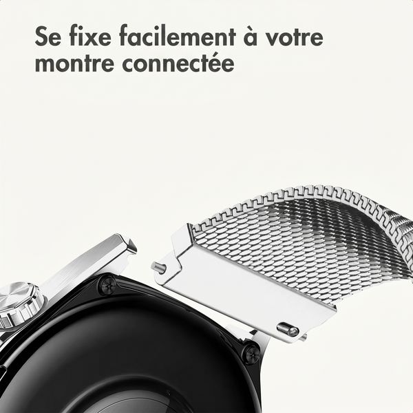 imoshion Mailändische Magnetarmband -   Universelle 20 mm Anschluss - Silber