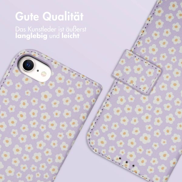 imoshion Design Klapphülle Apple iPhone SE (2022 / 2020) / 8 / 7 / 6(s) - White Daisy