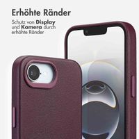 Accezz MagSafe Leather Backcover Apple iPhone 16e - Heath Purple