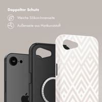 Selencia Vivid Rückabdeckung mit MagSafe Apple iPhone 16e - Beige Zigzag