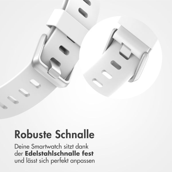 imoshion Silikonband für das  Fitbit Versa / Versa 2 / Versa Lite - Größe S - Weiß