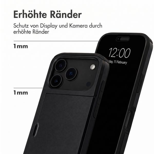 imoshion Backcover mit Kartenfach Apple iPhone 18 Pro / 17 Pro - Schwarz