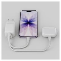 Zens Kompaktes Ladegerät USB-C / USB-A 30W - Netzteil - Weiß