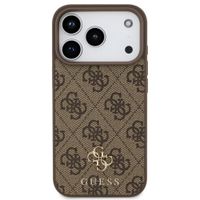 Guess 4G Metal Logo Back Cover MagSafe Apple iPhone 17 Pro - Braun