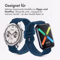 imoshion Silikonband für das OnePlus Watch 3 / 2 / 2R / Oppo Watch X2 / X - Dunkelblau