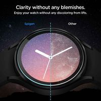 Spigen EZ FIT Glas.tR Displayschutzfolie mit Applikator für die Samsung Galaxy Watch 5 Pro - 45 mm - Transparent