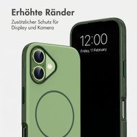 imoshion Color Backcover mit Thin MagSafe Ring Apple iPhone 16 - Dunkelgrün