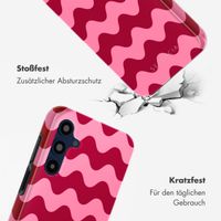 Selencia Vivid Tough Back Cover für das Samsung Galaxy A16 - Wave Vibes Lipstick