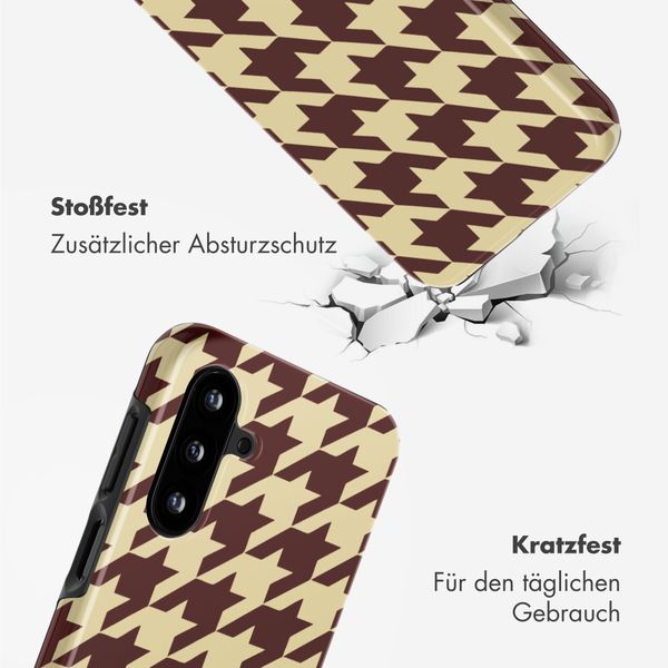 Selencia Vivid Back Cover Samsung Galaxy A17 - Pied-de-Poule