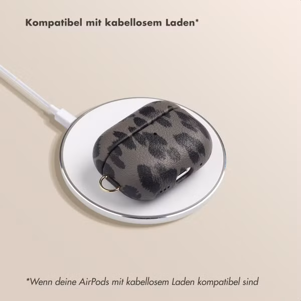 Selencia Sabi Case Apple AirPods Pro / Pro 2 - Leopardenmuster - Midnight Black