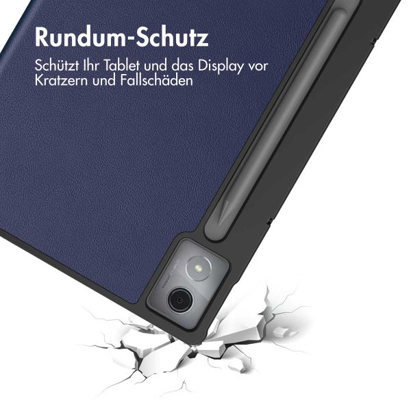 imoshion Trifold Klapphülle Lenovo Idea Tab Pro - Dunkelblau