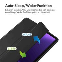 imoshion Trifold Hardcase Klapphülle Samsung Galaxy Tab S9 11.0 Zoll / Tab S10 FE / S9 FE 10.9 Zoll - Schwarz