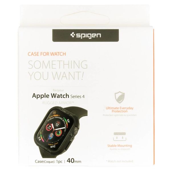 Spigen Rugged Armor™ Case für die Apple Watch Series 4-6 / SE - 40 mm - Schwarz