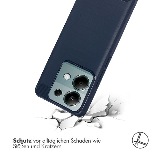 imoshion Brushed Back Cover Xiaomi Redmi Note 13 Pro (5G) / Poco X6 - Dunkelblau