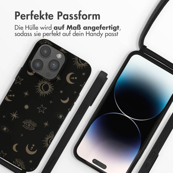 imoshion SilikonHülle design mit Band Apple iPhone 14 Pro Max - Sky Black
