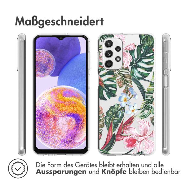 imoshion Design Hülle für das Samsung Galaxy A23 (5G) - Tropical Jungle