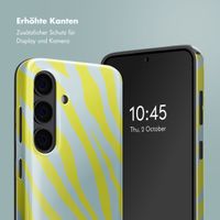 Selencia Vivid Back Cover Samsung Galaxy S24 - Zebra Winter Sky Titanium Yellow