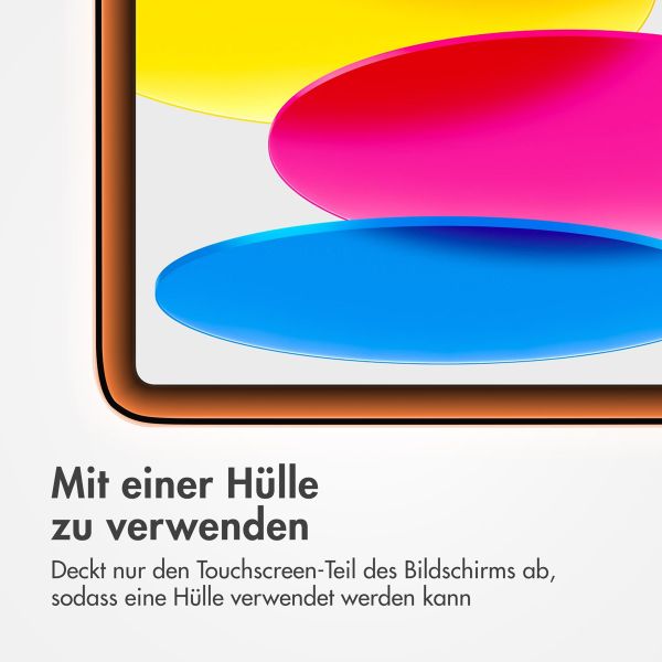 Accezz Schutzfolie aus gehärtetem Glas mit Applikator Apple iPad 11 (2025) 11 Zoll A16 / iPad 10 (2022) 10.9 Zoll