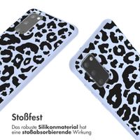 imoshion Silikonhülle design mit Band für das Samsung Galaxy S20 - Animal Lila