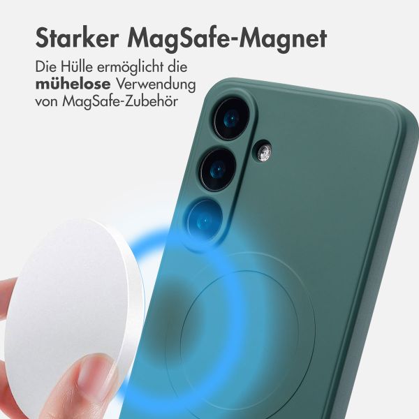 imoshion Color Back Cover mit MagSafe für das Samsung Galaxy S25 Plus - Dunkelgrün