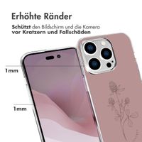 imoshion Design Hülle iPhone 14 Pro - Floral Pink