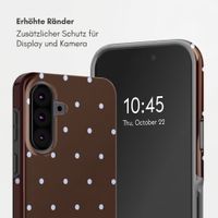 Selencia Vivid Back Cover Samsung Galaxy A37 (5G) - Happy Dots Chocolate