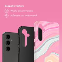 Selencia Vivid Tough Back Cover für das Samsung Galaxy S24 FE - Pastel Lipstick Marble