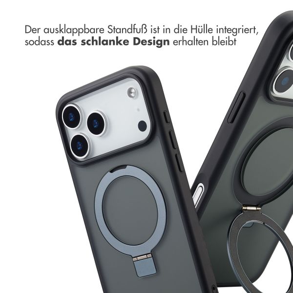 Accezz Ring Stand Backcover mit MagSafe Apple iPhone 17 Pro Max - Schwarz