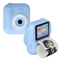 imoshion Kids Camera mit Fotodrucker - Kinderkamera - Fotos/Videos/Spiele - Blau