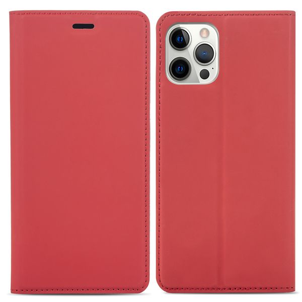 imoshion Slim Folio Klapphülle iPhone 12 (Pro) - Rot
