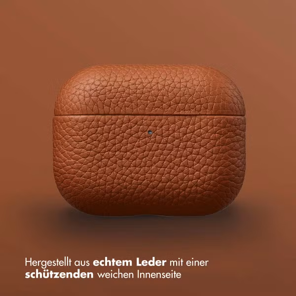 Accezz Echtes Leder Case Apple AirPods Pro 3 - Cognac
