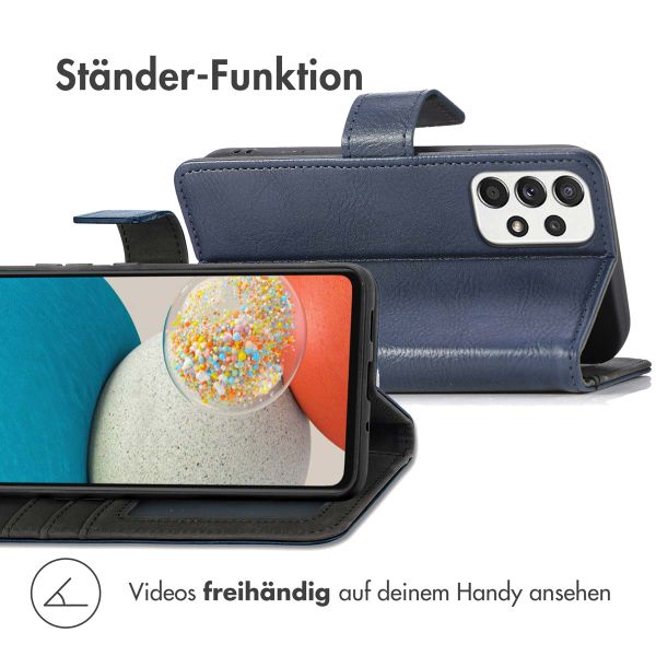 imoshion Luxuriöse Klapphülle Samsung Galaxy A53 - Dunkelblau