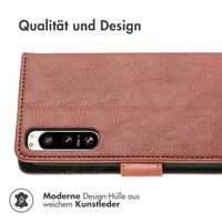 imoshion Luxuriöse Klapphülle Sony Xperia 5 IV - Braun