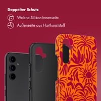 Selencia Vivid Back Cover Samsung Galaxy A34 (5G) - Tropical Vibes Apricot