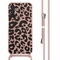 imoshion SilikonHülle design mit Band Samsung Galaxy A14 (5G/4G) - Animal Pink
