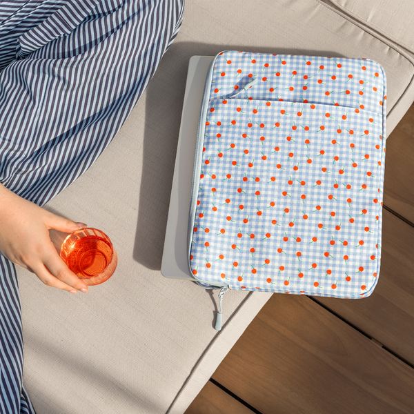 imoshion Design Laptop Hülle 13-14 Zoll - Laptop Sleeve - Cherry Check