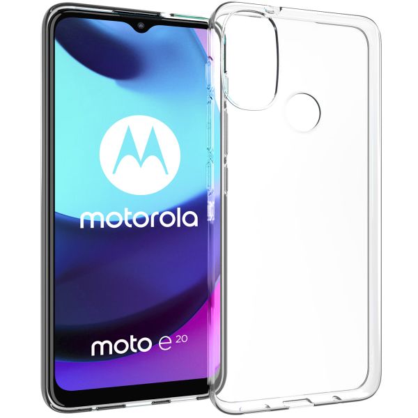 Accezz Clear TPU Backcover Motorola Moto E20 - Transparent
