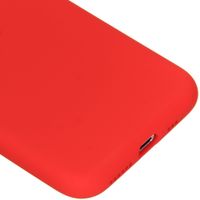 Accezz Liquid Silikoncase Rot für das iPhone Xs / X